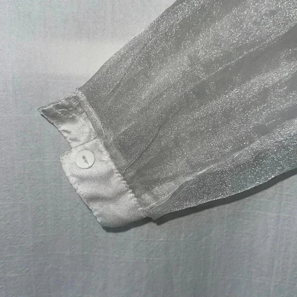 Vintage RARE organza Jumpsuit. Xs-S ruffle stirrup bottom unique Christmas Xmas - Picture 11 of 12